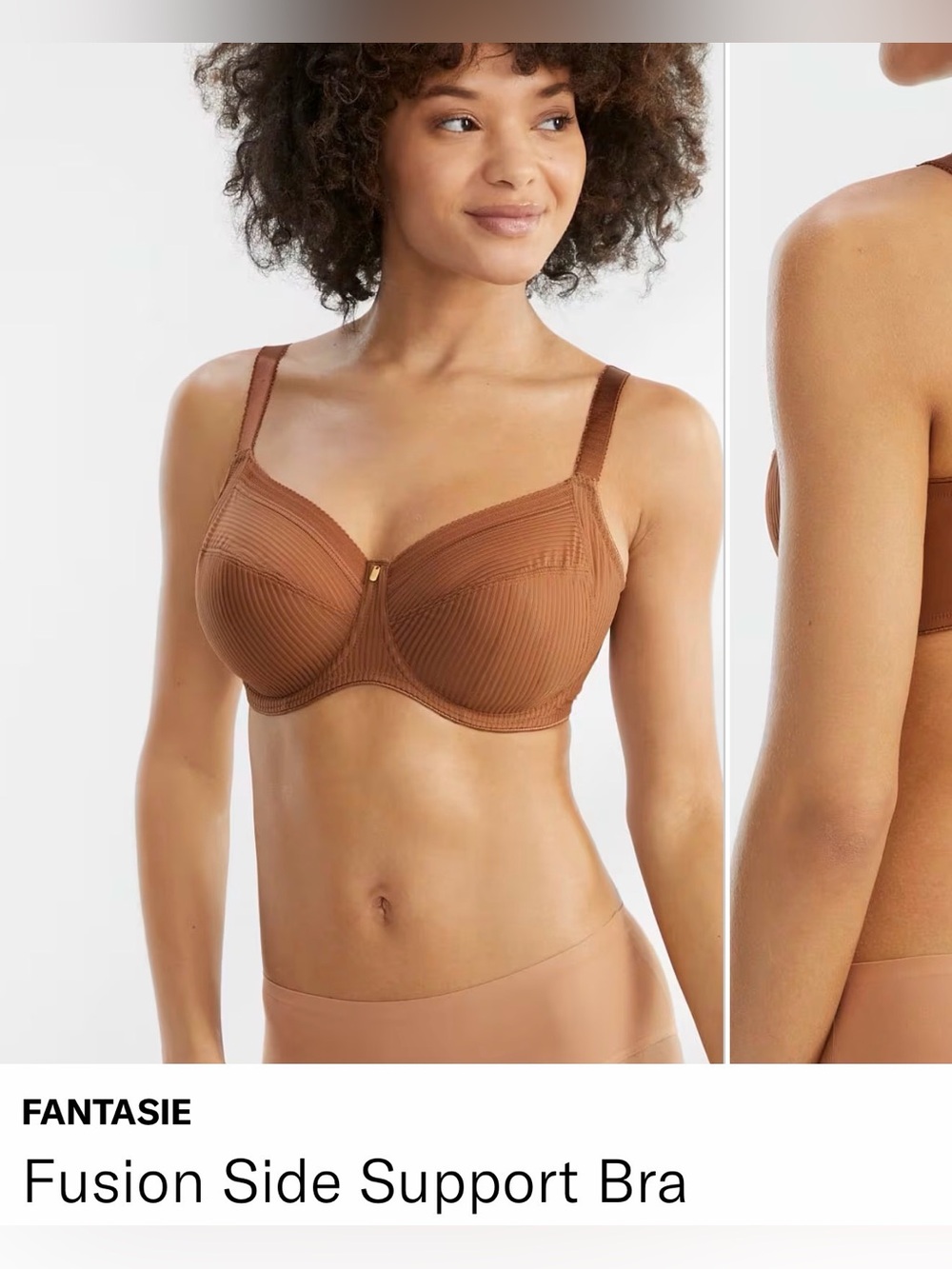 Fantasie Fusion Side Support Bra - cinnamon brown US 34K UK 34H